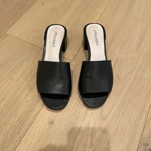 Jeffrey Campbell Black Leather Sandal